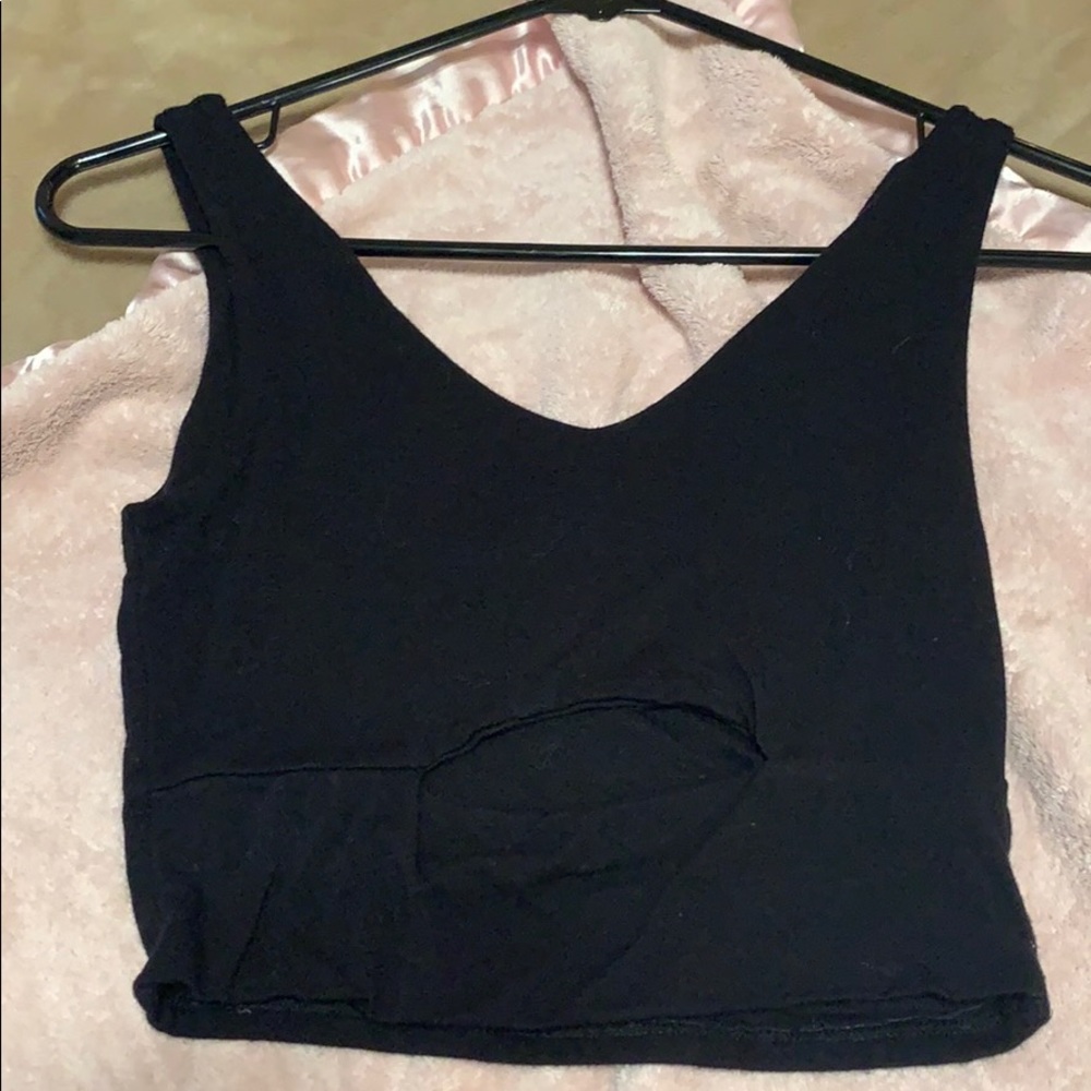 urban outfitters top with middle slit!